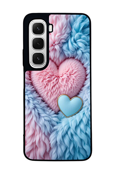 Aksel Kılıf متوافق مع هاتف INFINIX Hot 60 مطبوع ، أسود غير لامع، سيليكون ناعم...