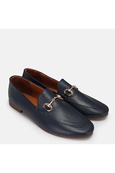 37Numara BÜYÜK NUMARA KADIN HAKİKİ DERİ LOAFER 41-42-43-44-LACİVERT