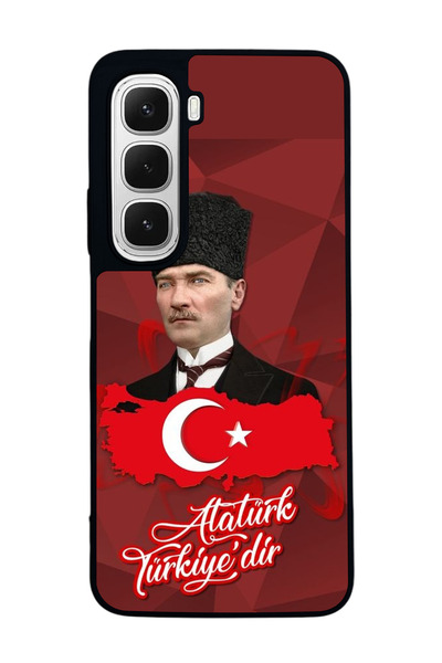 Aksel Kılıf متوافق مع هاتف INFINIX Hot 60 مطبوع ، أسود غير لامع، سيليكون ناعم...