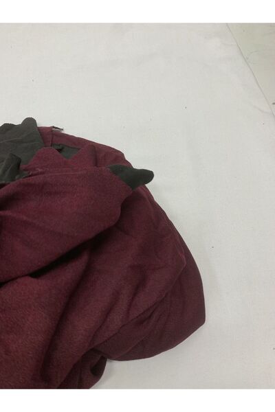 Yiğit Kumaş Ecrin Fabric Winter Combed Cotton, Piece 115X165 cm Burgundy Color