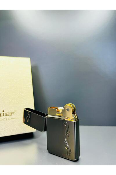 Chief İşlemeli Model Benzinli Slim Lüks Çakmak