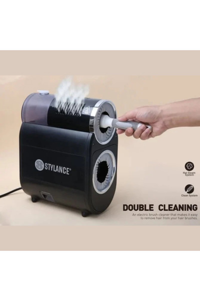 STYLANCE Aparat de curatare si dezinfectare cu abur pentru perii coafor Double Brush Cleaner