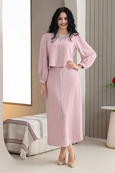 berlanty Two-piece set consisting of a wide-cut, long-sleeved top and a long skirt