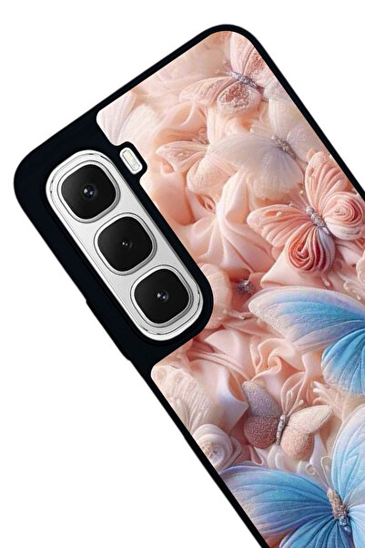 Aksel Kılıf Infinix Hot 60I Compatible Printed , Matte Black, Soft Silicone, Protective, Shock Absorbing Cover, Case