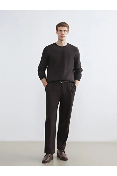 LC Waikiki Мъжки суичър с кръгла яка и дълъг ръкав