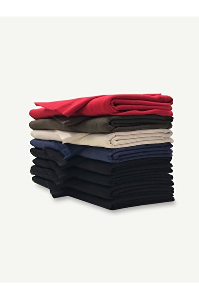 Yiğit Kumaş Ribbed Raster 3 Yarn Fabric Set, Lengths from 80-95 cm 8 Pcs