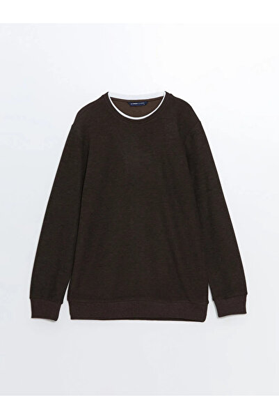 LC Waikiki Мъжки суичър с кръгла яка и дълъг ръкав