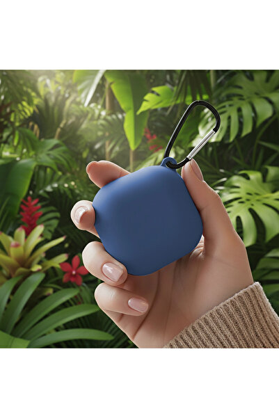 Samsung CaseOnn Galaxy Buds 2 - Buds 2 Pro Kılıf Askı Aparatlı Mat Silikon Ko...