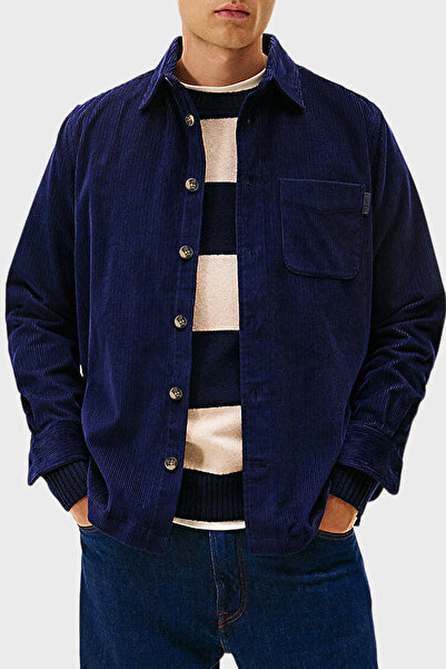 Tommy Hilfiger Pamuklu Relaxed Fit Uzun Kollu Kadife Gömlek Erkek GÖMLEK MW0M...