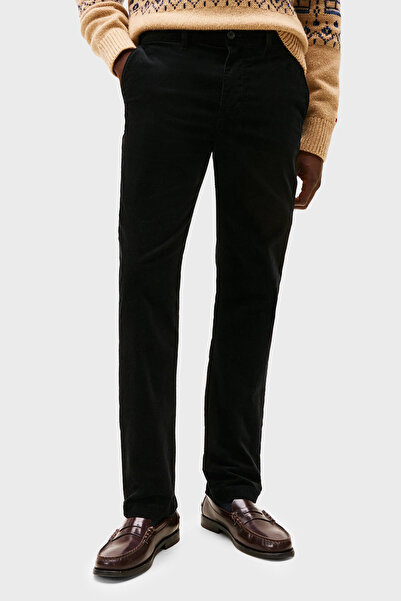 Tommy Hilfiger Pamuklu Straight Fit Normal Bel Kadife Pantolon Erkek PANTOLON...