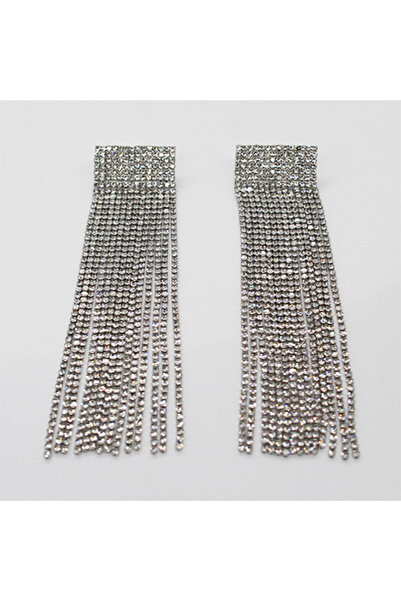 velve Μακριά σκουλαρίκια Zanya, με ημιπολύτιμες πέτρες, ασημένια, ZANYA1