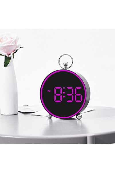Rovolt Ceas digital de birou sau de perete cu alarmă, amânare, lumină LED, mo...