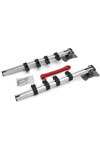 yenibagshop SABİT MAKARALI KATLANIR METAL ÇAMAŞIR ASKILIĞI SETİ 01 exizNM184