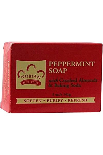 NONAMEE Nubian Heritage Mint & Aloe Bar Soap, 5 oz (Black)