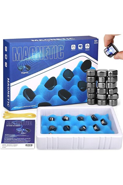 AMERTEER مجموعة ألعاب الشطرنج المغناطيسية - شطرنج مغناطيسي محمول مع 20 حجرًا