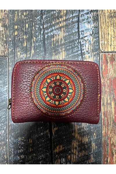 Street Bag Ethnic Authentic Patterned Useful Wallet with Card Holder and Coin Compartment