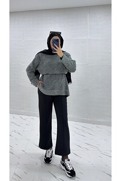 İlaydaalgül ÇIMALI BOL PAÇA SCUBA PANTOLON