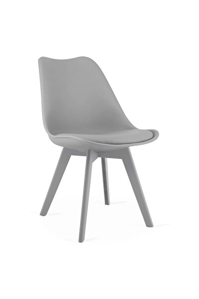 Artool Scaun de bucătărie/living, Mark, PP, piele ecologică, gri, 49x43x82 cm