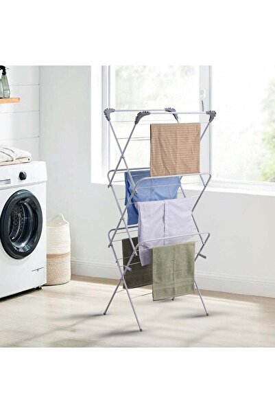 Sweet Home 3-Tier Compact Portable Indoor Drying Rack - Large Capacity