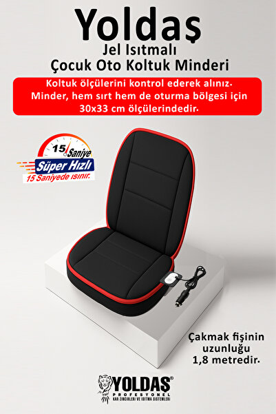 YOLDAŞ Jel Isıtmalı Çocuk Oto Koltuk Minderi 15 saniyede Hızlı Isınma