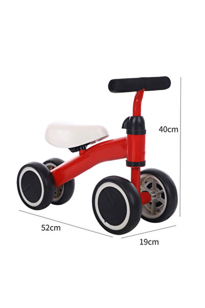 Ma Baby Kids Balance Bike, Baby Tricycle, 4 Wheels Bicycle for Age 1-3 Years Boys and Girls
