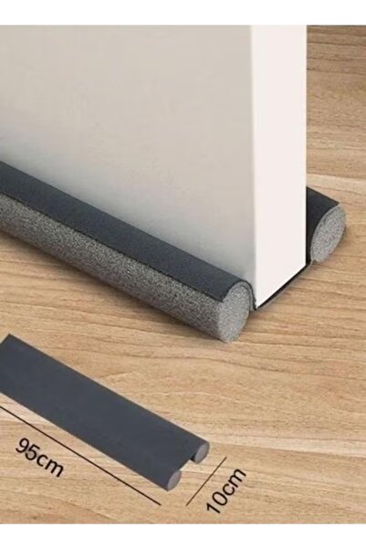 Generic 1Pc Door Bottom Sealing Strip Guard 95cm Draft Stopper Foam Weatherstrip Wind Dust Blocker (Grey)