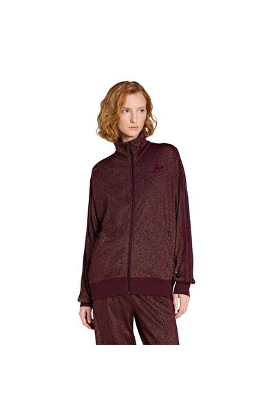 adidas Women's Burgundy Jacket Lurex Fb Tt Ks7788