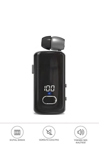 Başkenttekno F580 Kablosuz Kulaklık Bluetooth Geri Çekilebilir Yaka Kulaklığı