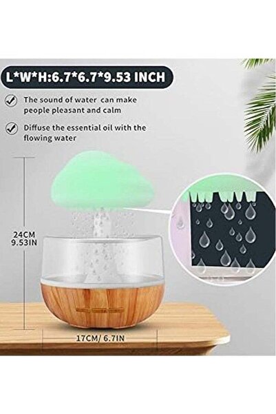 Generic Rain Cloud Humidifier with Snow Light Lamp – A Touch of Serenity Elegance
