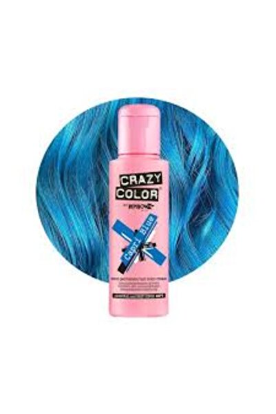 Crazy Color Semi-Permanent Hair Dye - Capri Blue #44, 100 ml