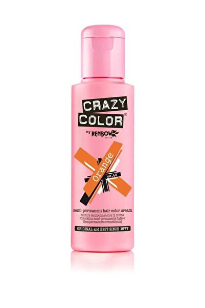 Crazy Color Semi-Permanent Hair Color, Orange, 100 ml