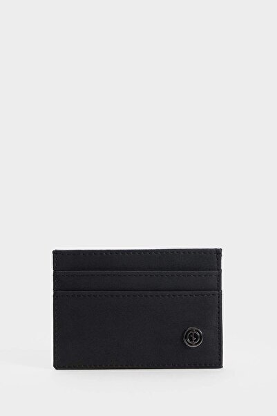 DeFacto Men's Faux Leather Card Holder F9314Axns