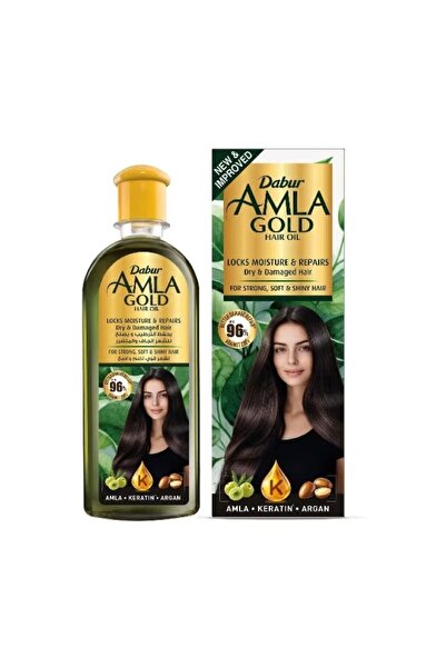 Dabur زيت أملا الذهبي للشعر الجاف والتالف غني بالأملا واللوز والحناء 200ملليلتر