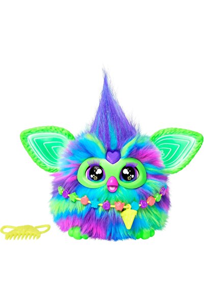 Hasbro Furby Galaxy Edition, Glow in the Dark, 15 Accessories, Interactive Plush Toy, Voice Activated