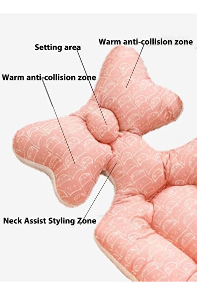 Generic Baby Stroller Cushion Seat Pad Stroller Seat Liner 3D Mesh Pram Pushchair Seat Liners Universal Pink