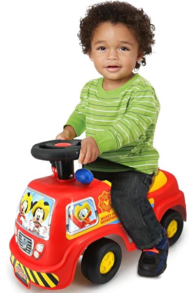 Kiddieland Disney Lights N' Sounds My First Mickey Fire Truck Ride-On
