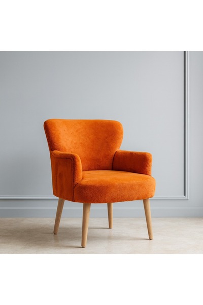 WATERYBROOK Modern Welsoft Berjer Koltuk – Demonte Ahşap Ayak – 12 Renk Seçeneği