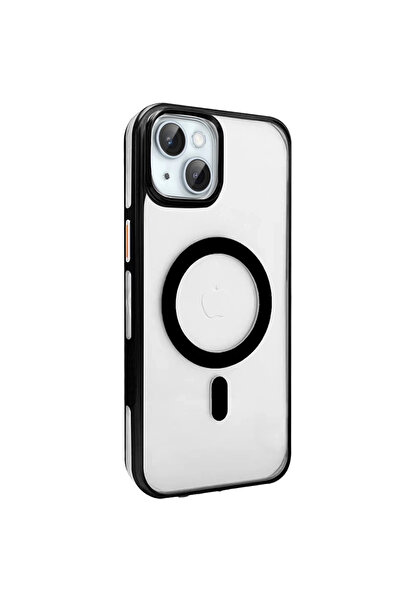 Ardan Home حافظة جوكو آيفون 15 جليم بي سي الصلبة ماج سيف - شفاف-أسود