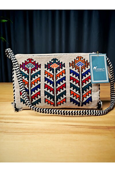 Yomut Türkmen El Dokuma Yün Çanta