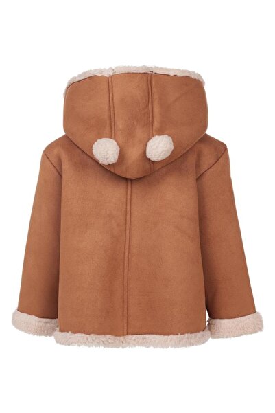 Civil Girls معطف للأطفال من 2-5 سنوات - بني اللون للأعمار من 3-4 سنوات