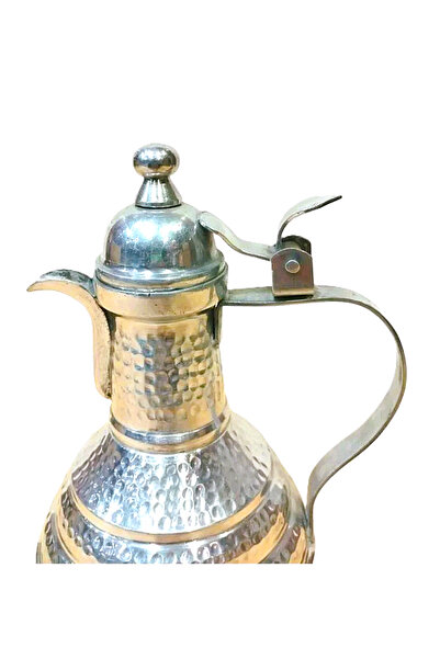 Pure Traditional Indian hand-hammered aluminum coffee pot, 1 liter