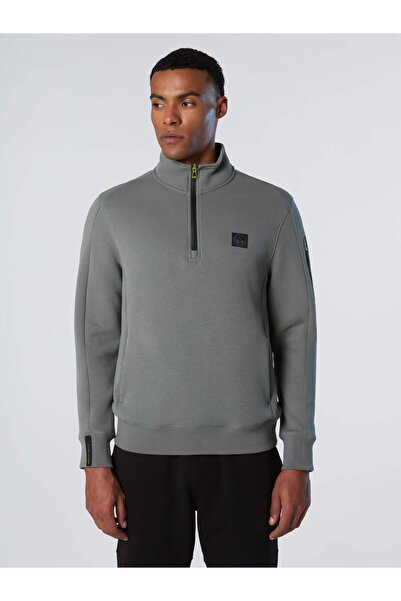 North Sails Yarım Fermuarlı Dik Yaka Sweatshirt