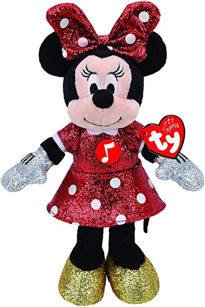 TY Disney Minnie S. Sparkle Red With Sound Medium