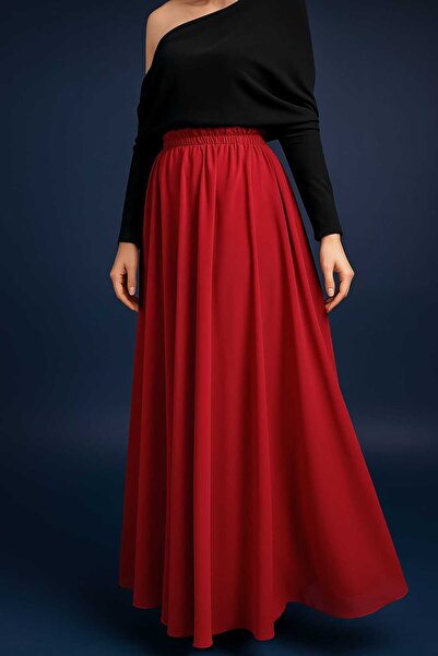 Gümüş Koleksiyon Şifon Etek