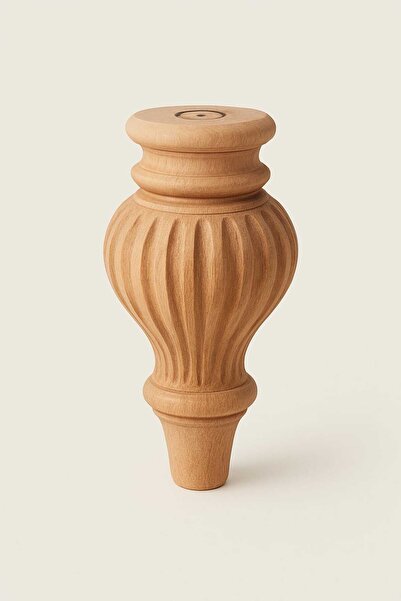 atmaca store 4 Wooden Turned Chair Legs