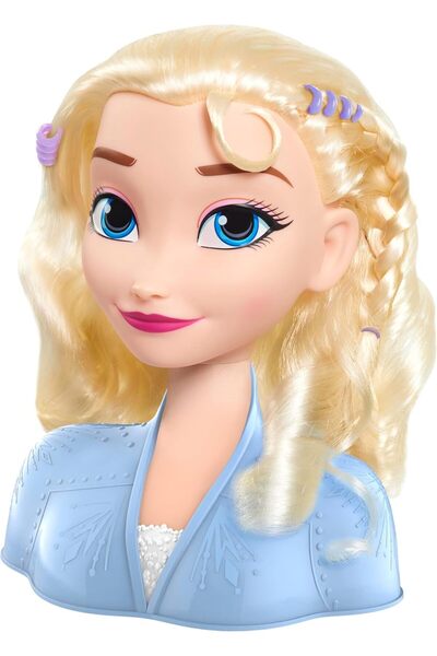 Disney Frozen 2 Elsa Styling Head, 14-Pieces