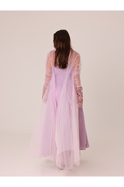IKKXA 2 Piece Outfit Luxury Sequins Tulle Sleeves