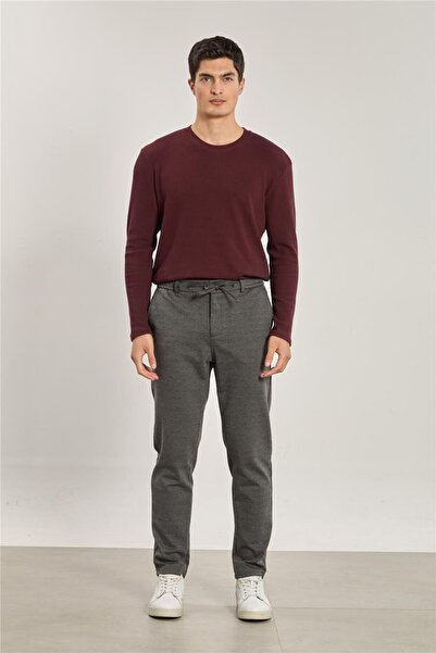 BARRELS AND OIL Men's Elastic Waist Trousers - Anthracite