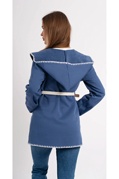 ALCİNOUS Details of the Sewing, Belt, Inner Wool, Pocket, Hood Hooded