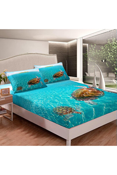 OEM 4-piece patterned bed linen, 1 sheet 135x200x35 cm, 1 sheet 224x225 cm, 2...